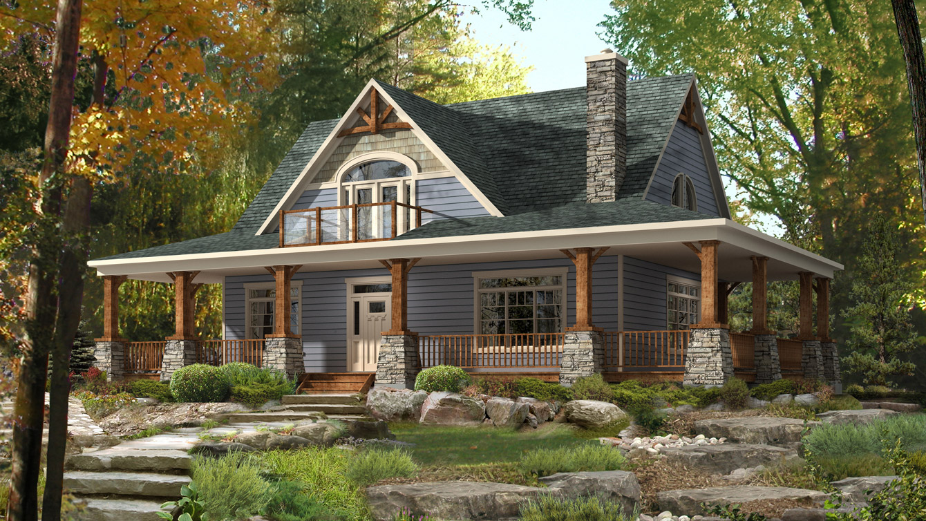 Exterior Rendering Cottage Design House Design Beaver - vrogue.co